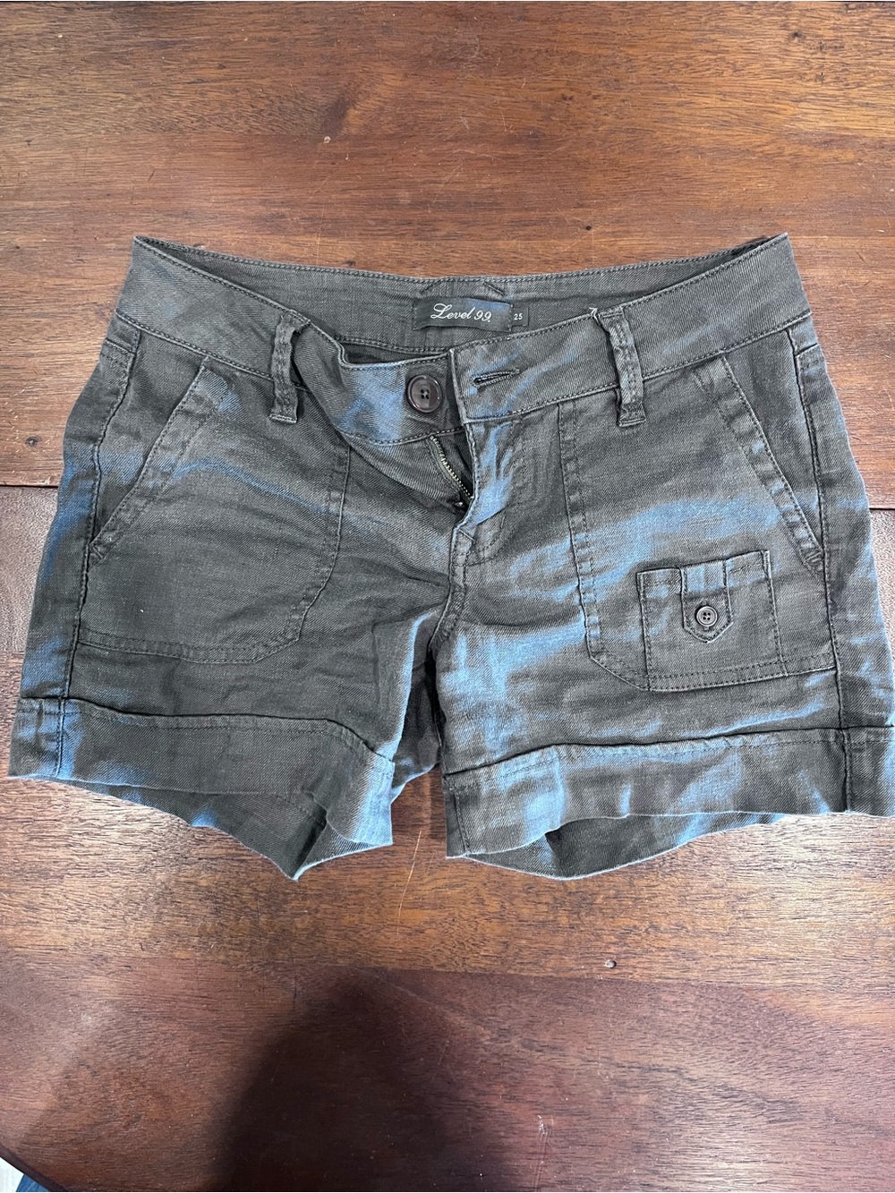 Level 99 Women's Gray Utility Shorts